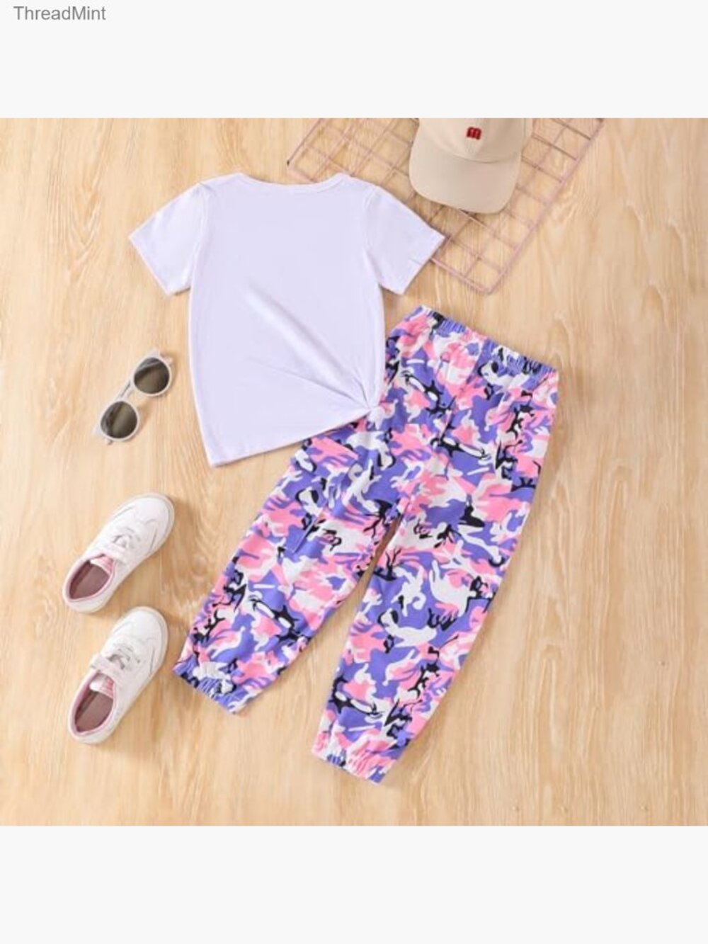 Toddler Girl Letter Graphic Top & Leopard Pants Set - Picture 7 of 7